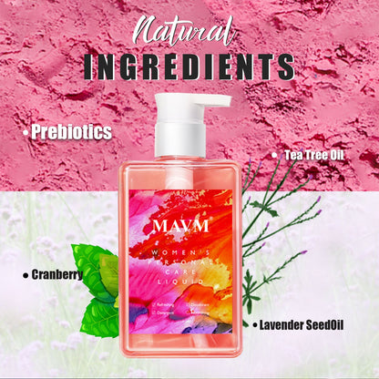 MAVM Feminine Intimate Cleansing Gel, Natural Plant Formula, pH Balanced, Coconut Scent