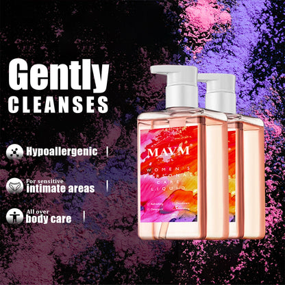 MAVM Feminine Intimate Cleansing Gel, Natural Plant Formula, pH Balanced, Coconut Scent