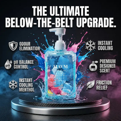 MAVM Men's Daily Intimate Care Gel, pH Balanced, Blue Fragrance, Plant Derived Ingredients