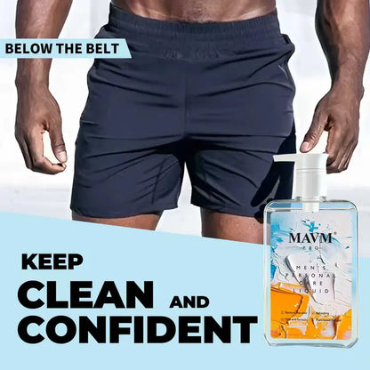 MAVM Men's Gentle Intimate Gel, Plant Based, pH Balanced, Coconut Aroma, Daily Cleansing