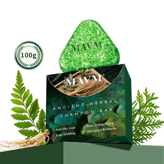 Herbal Shampoo Bar with Usma Herb, Thuja Leaf & Ginseng – Mild Solid Hair Cleanser for Daily Use