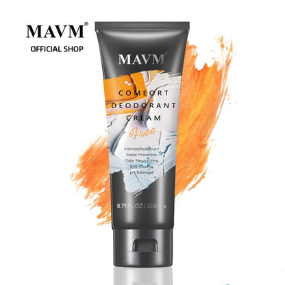 MAVM Men Antiperspirant Deodorant, SummerVibes,Aluminium Free Deodorant Cream, Fresh Woody Citrus Scent, Sweat Protection & Anti-Chafing