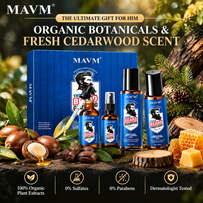 MAVM Organic Beard Nursing Oil - Nourishing & Hydrating Grooming Oil for Soft & Healthy Beards