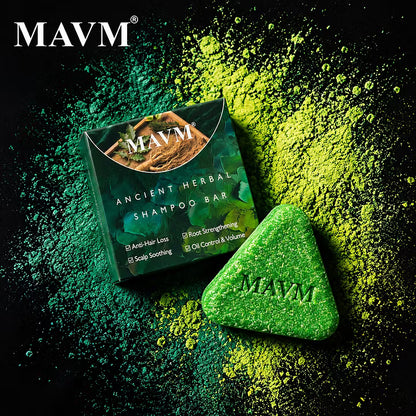 Herbal Shampoo Bar with Usma Herb, Thuja Leaf & Ginseng – Mild Solid Hair Cleanser for Daily Use