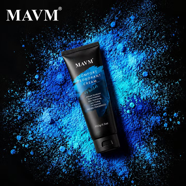MAVM Desodorante Antitranspirante para Hombres, SummerVibes, Crema Desodorante sin Aluminio, Aroma Fresco Cítrico Amaderado, Protección contra el Sudor y Antirozaduras