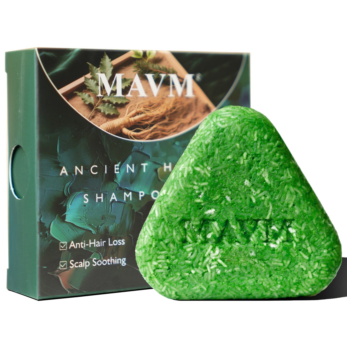 Herbal Shampoo Bar with Usma Herb, Thuja Leaf & Ginseng – Mild Solid Hair Cleanser for Daily Use