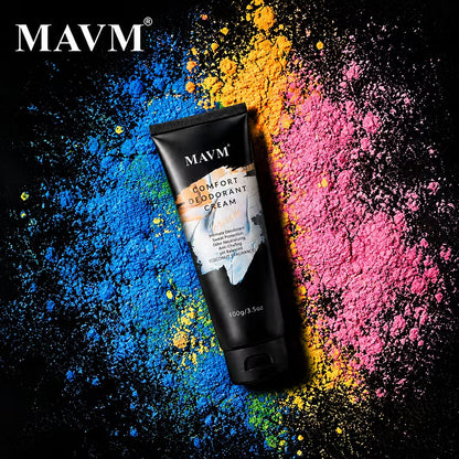 MAVM Desodorante Antitranspirante para Hombres, SummerVibes, Crema Desodorante sin Aluminio, Aroma Fresco Cítrico Amaderado, Protección contra el Sudor y Antirozaduras